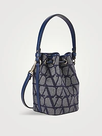 Mini VLOGO Toile Iconographe Bucket Bag