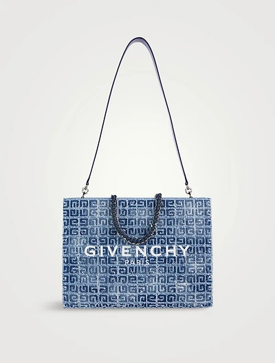 Medium G Tote Denim Bag