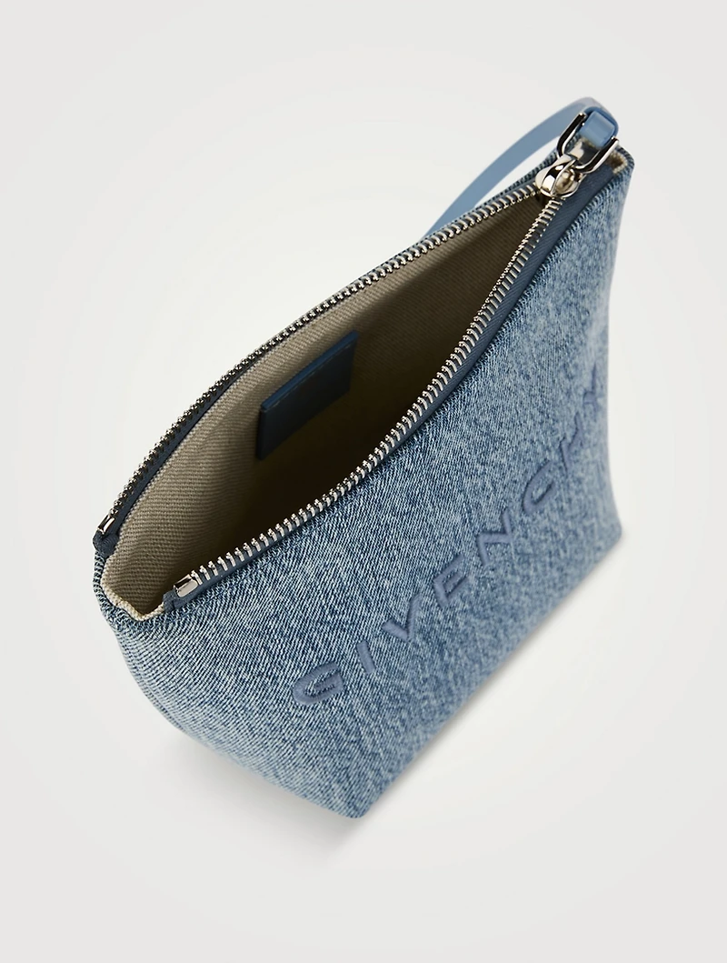 Denim Travel Pouch