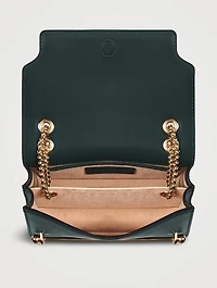 East West Mini Leather Crossbody Bag