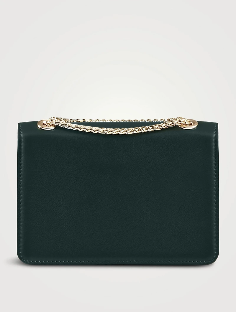 East West Mini Leather Crossbody Bag