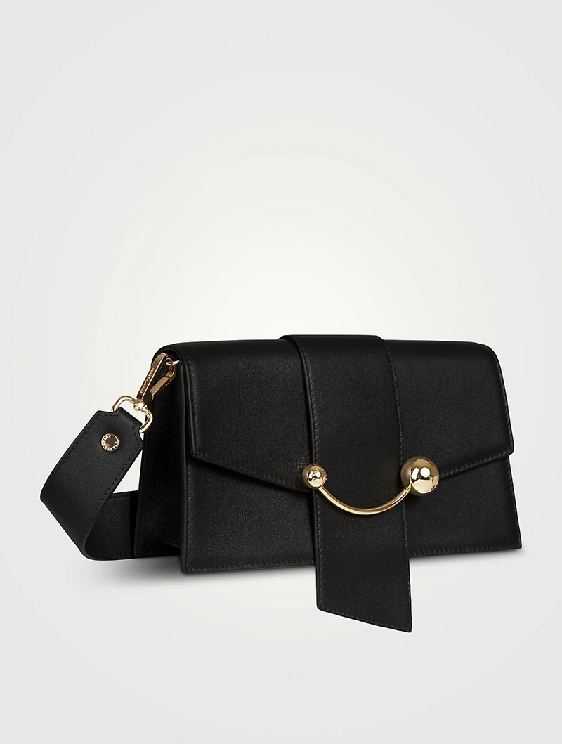 Mini Crescent Leather Shoulder Bag