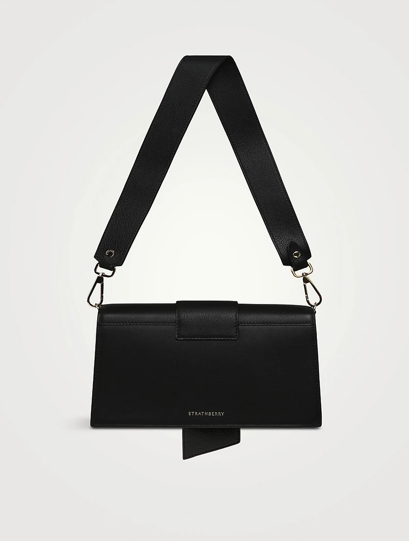 Mini Crescent Leather Shoulder Bag
