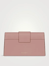 Crescent On A Chain Leather Crossbody Bag