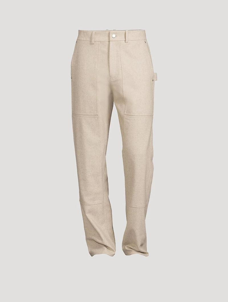 Wool-Blend Carpenter Pants