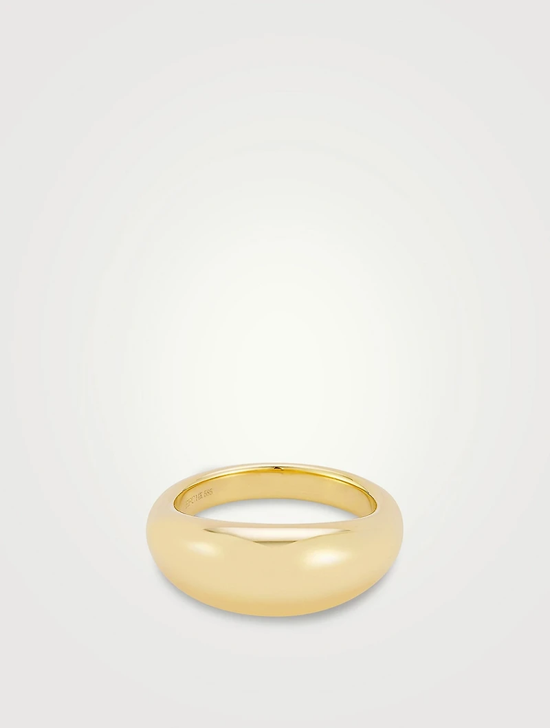14K Gold Jumbo Dome Ring