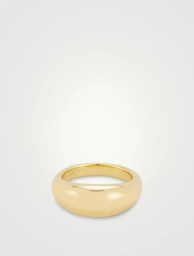14K Gold Jumbo Dome Ring