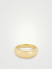 14K Gold Jumbo Dome Ring