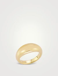 14K Gold Jumbo Dome Ring