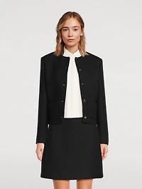 Cropped Tweed Jacket