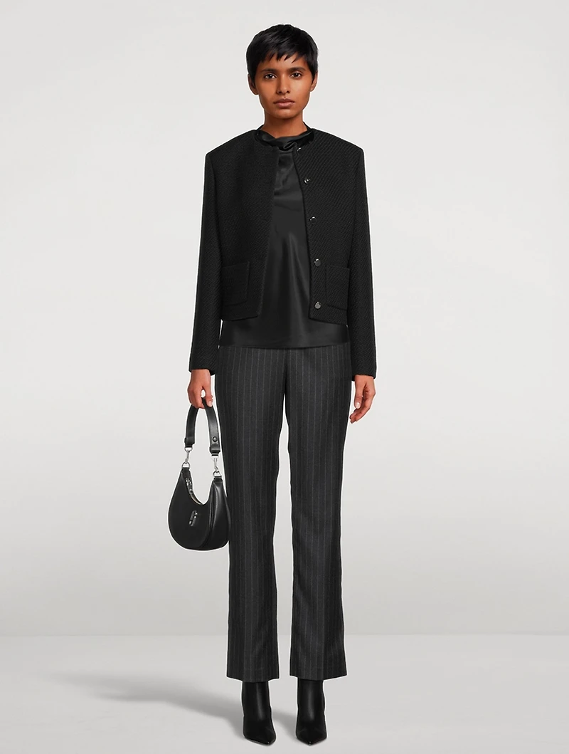 Cowlneck Satin Top