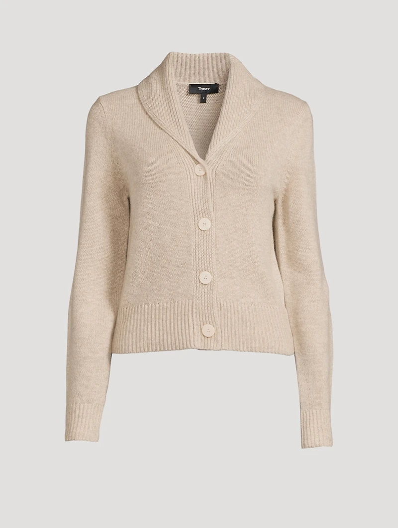 Shawl-Collar Cashmere Cardigan