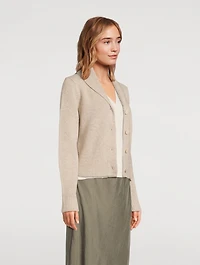 Shawl-Collar Cashmere Cardigan