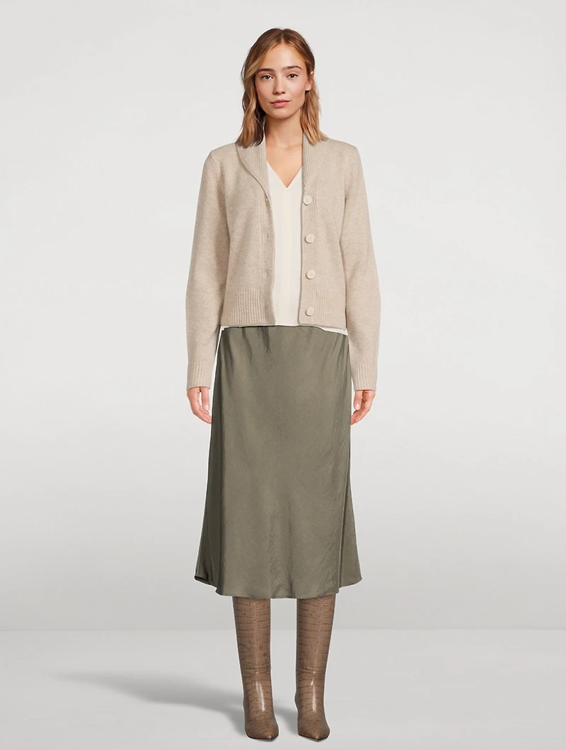 Shawl-Collar Cashmere Cardigan
