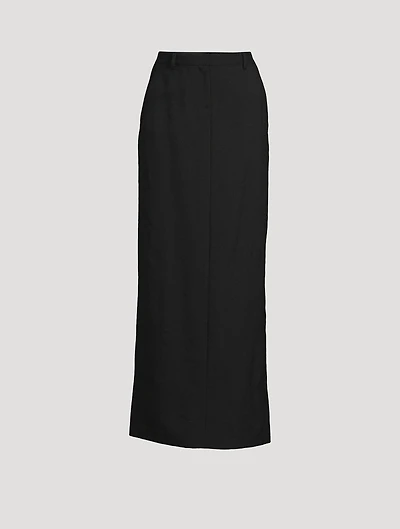 Wool Maxi Skirt