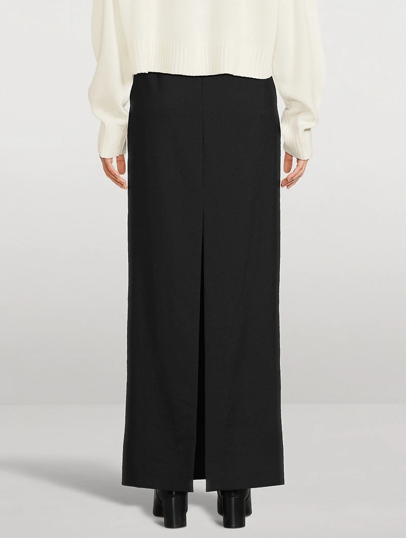 Wool Maxi Skirt