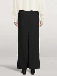 Wool Maxi Skirt