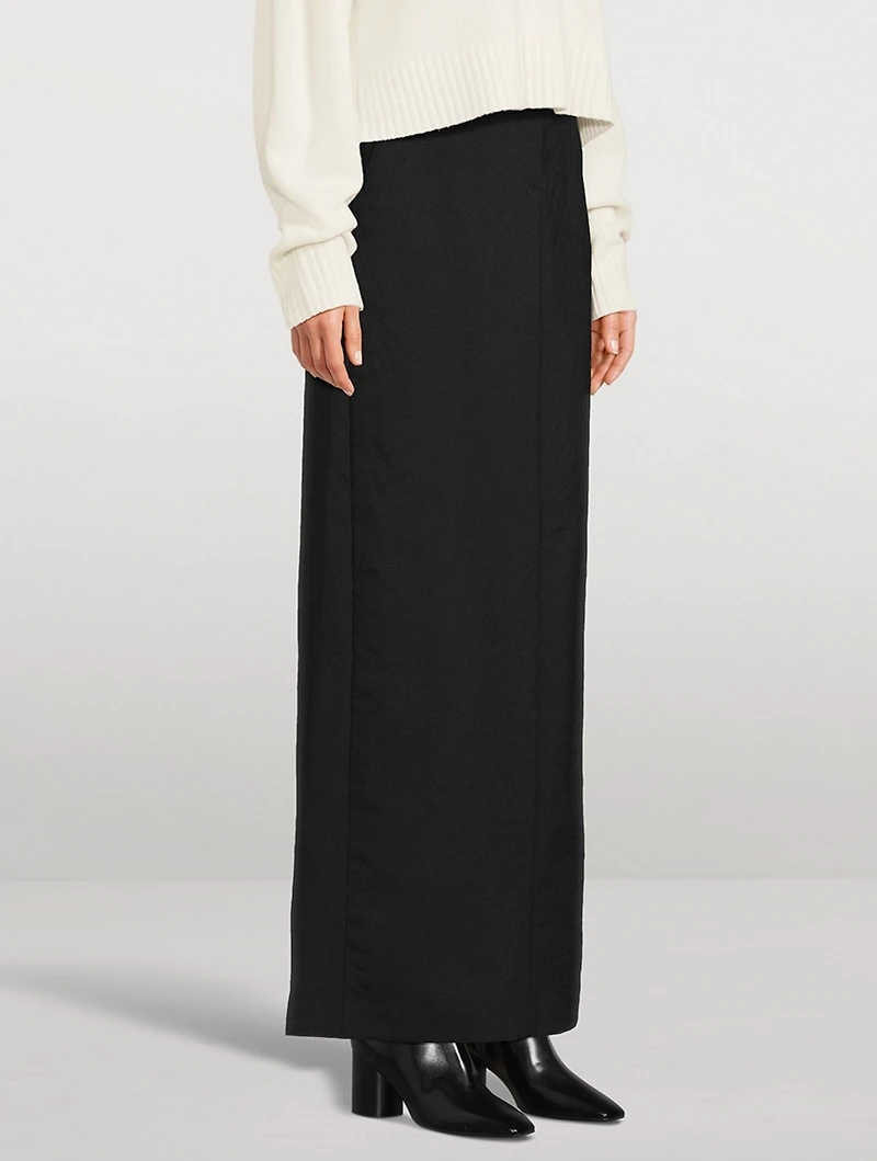 Wool Maxi Skirt
