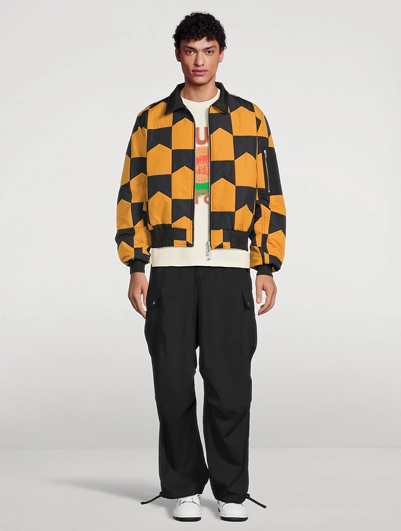 Chevron Quilted MA1 Jacket
