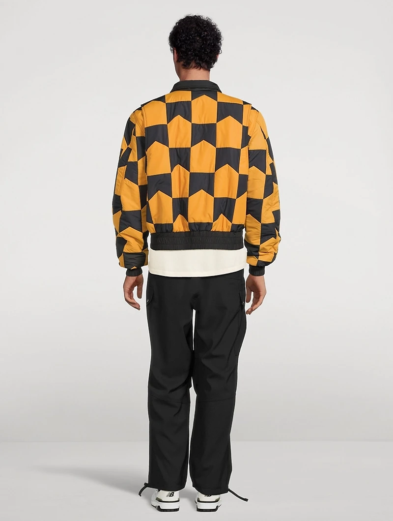 Chevron Quilted MA1 Jacket
