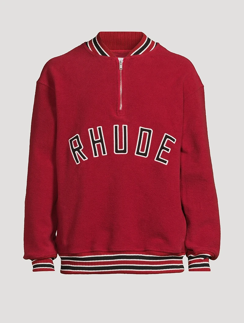 Quarter-Zip Varsity Sweatshirt
