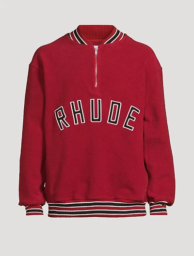 Quarter-Zip Varsity Sweatshirt