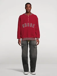 Quarter-Zip Varsity Sweatshirt