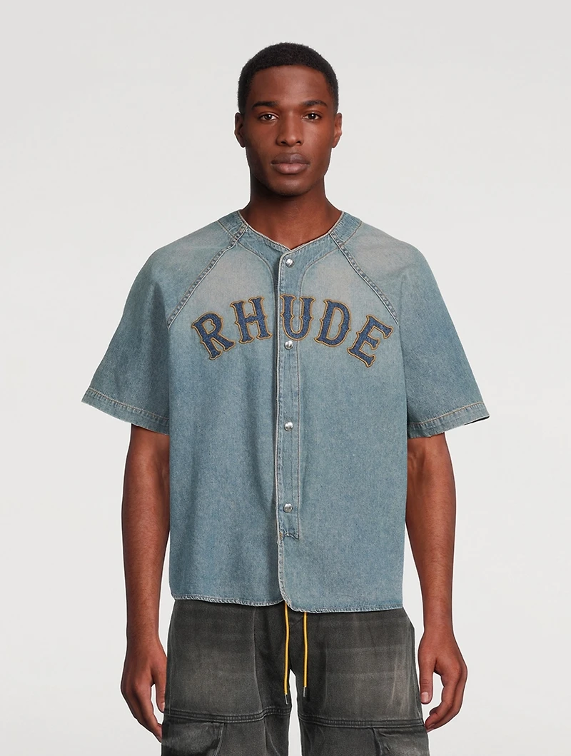 Baseball Denim Shirt