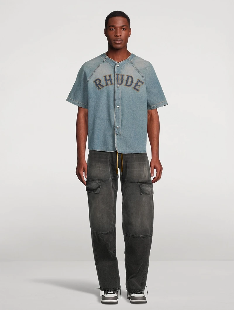 Baseball Denim Shirt