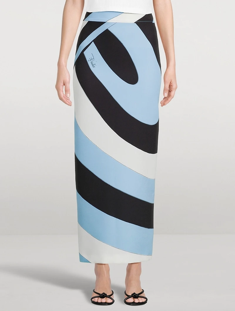 Long Skirt Iride Print