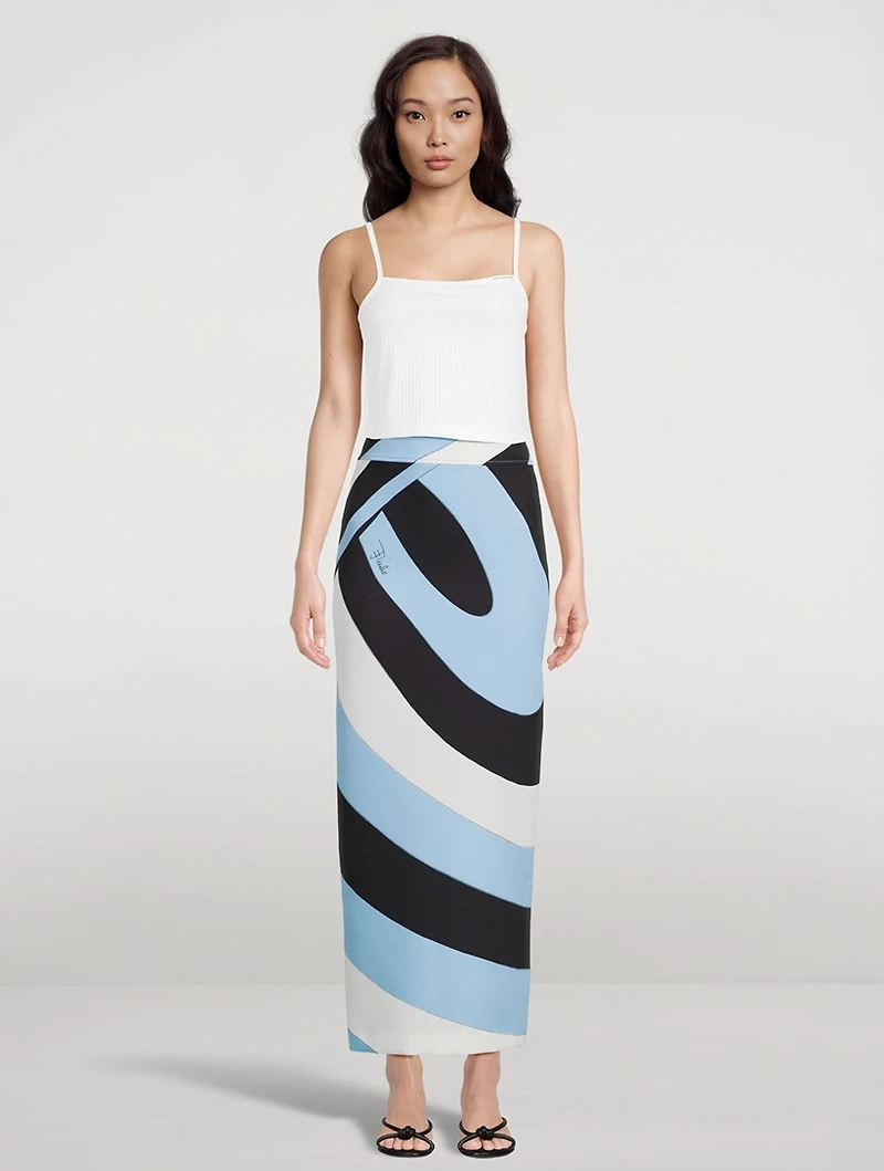 Long Skirt Iride Print