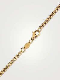 Stainless Steel Necklace with Black Square Pendant