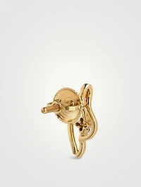 Ellie Gold Stud Earrings With Gems