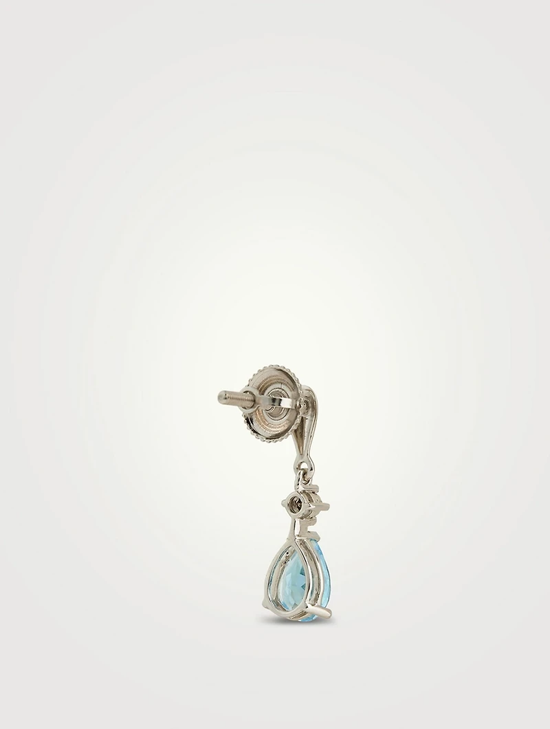 Gold Gem Drop Earrings