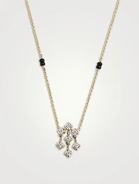 Adveta Gold Mangalsutra Necklace With Gems