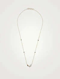 Lisha Gold Mangalsutra Necklace With Gems