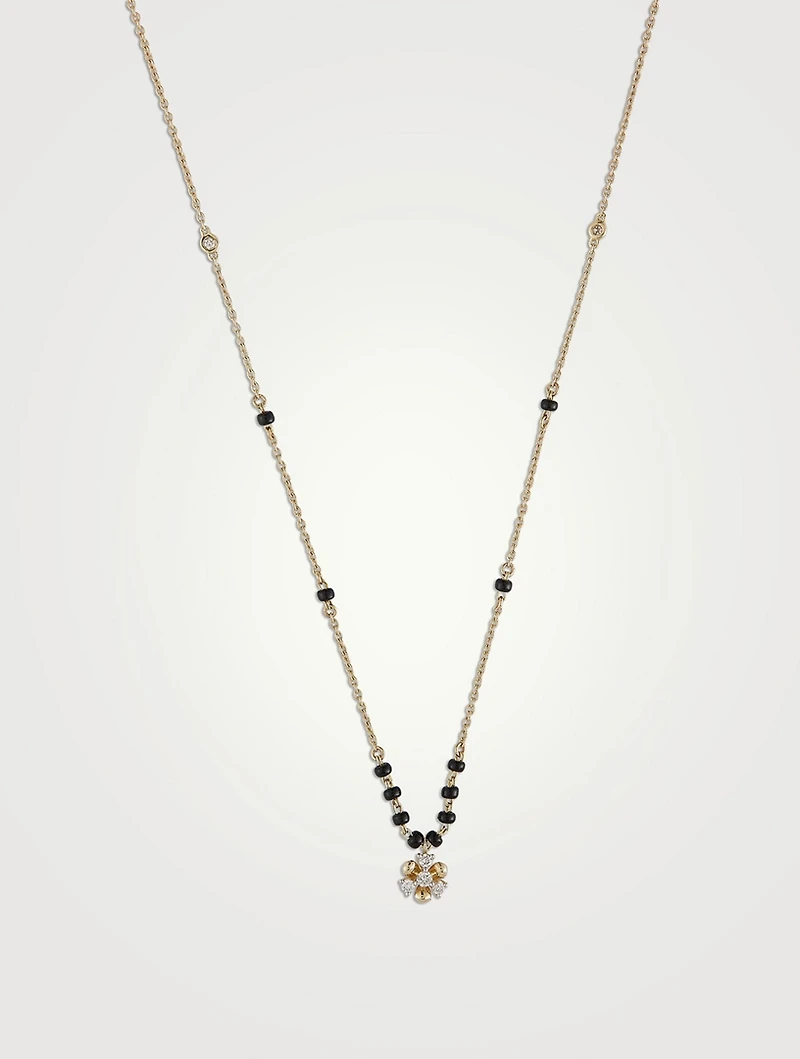Archa Gold Mangalsutra Necklace With Gems