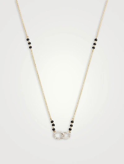 Netra Gold Mangalsutra Necklace With Gems