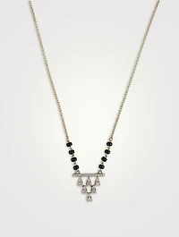 Asna Gold Mangalsutra Necklace With Gems