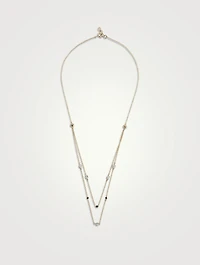 Dineta Gold Mangalsutra Necklace With Gems