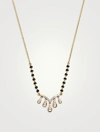 Panya Gold Mangalsutra Necklace With Gems