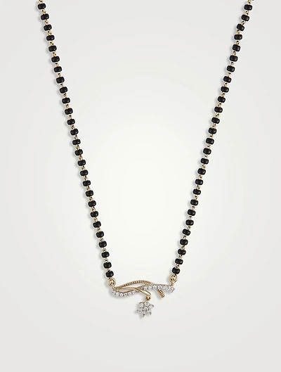 Kenley Gold Mangalsutra Necklace With Gems