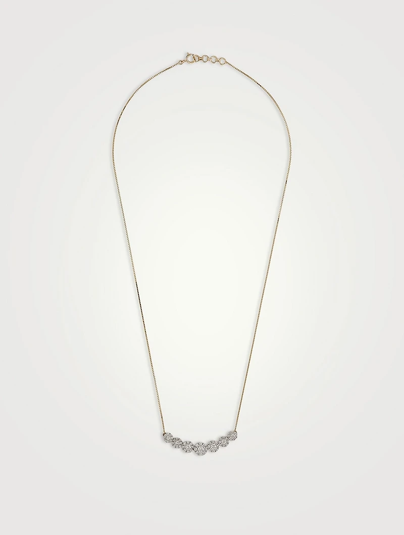 Astute Gold Necklace With Gems