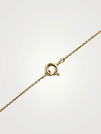 Gold Petal Cluster Necklace With Gems