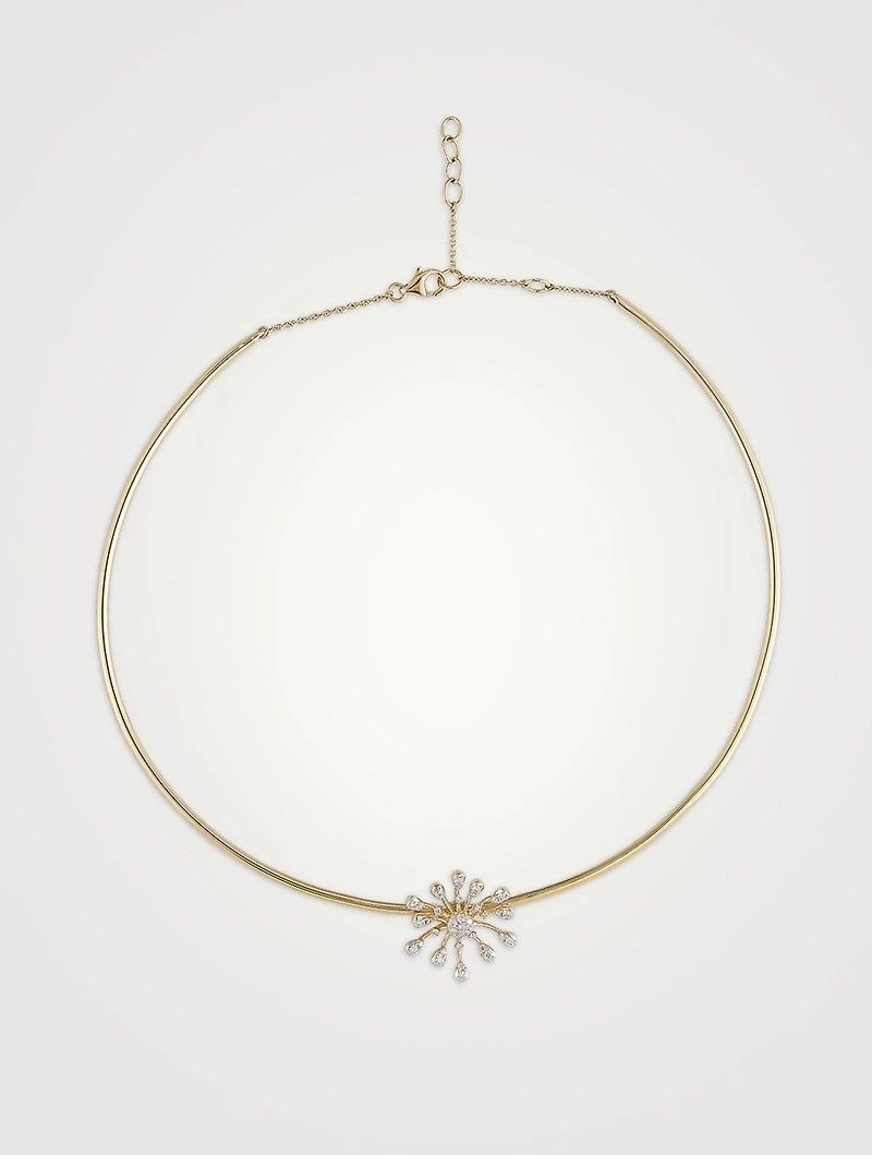 Farida Gold Necklace With Gems