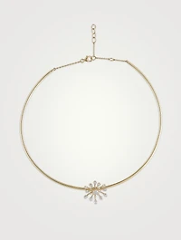 Farida Gold Necklace With Gems