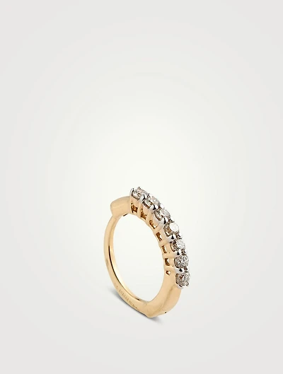 Fulki Gold Nose Ring With Gems