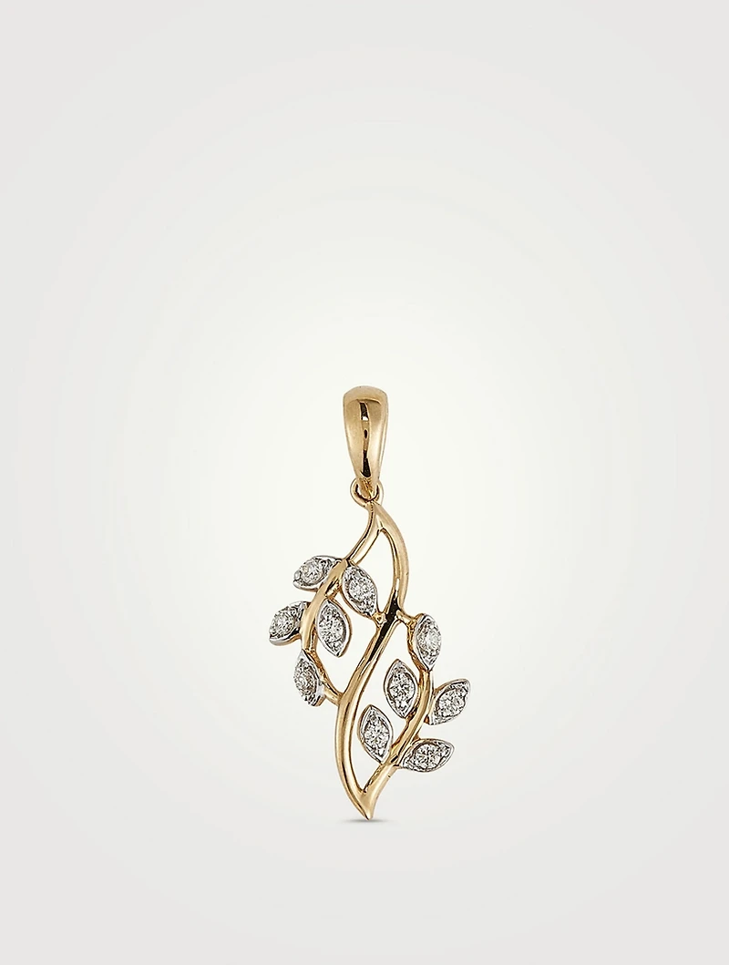 Gold Shimmer Charm With Gems