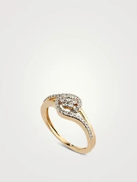Elen Gold Cluster Ring With Gems