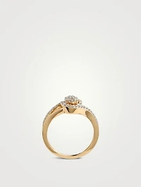 Elen Gold Cluster Ring With Gems